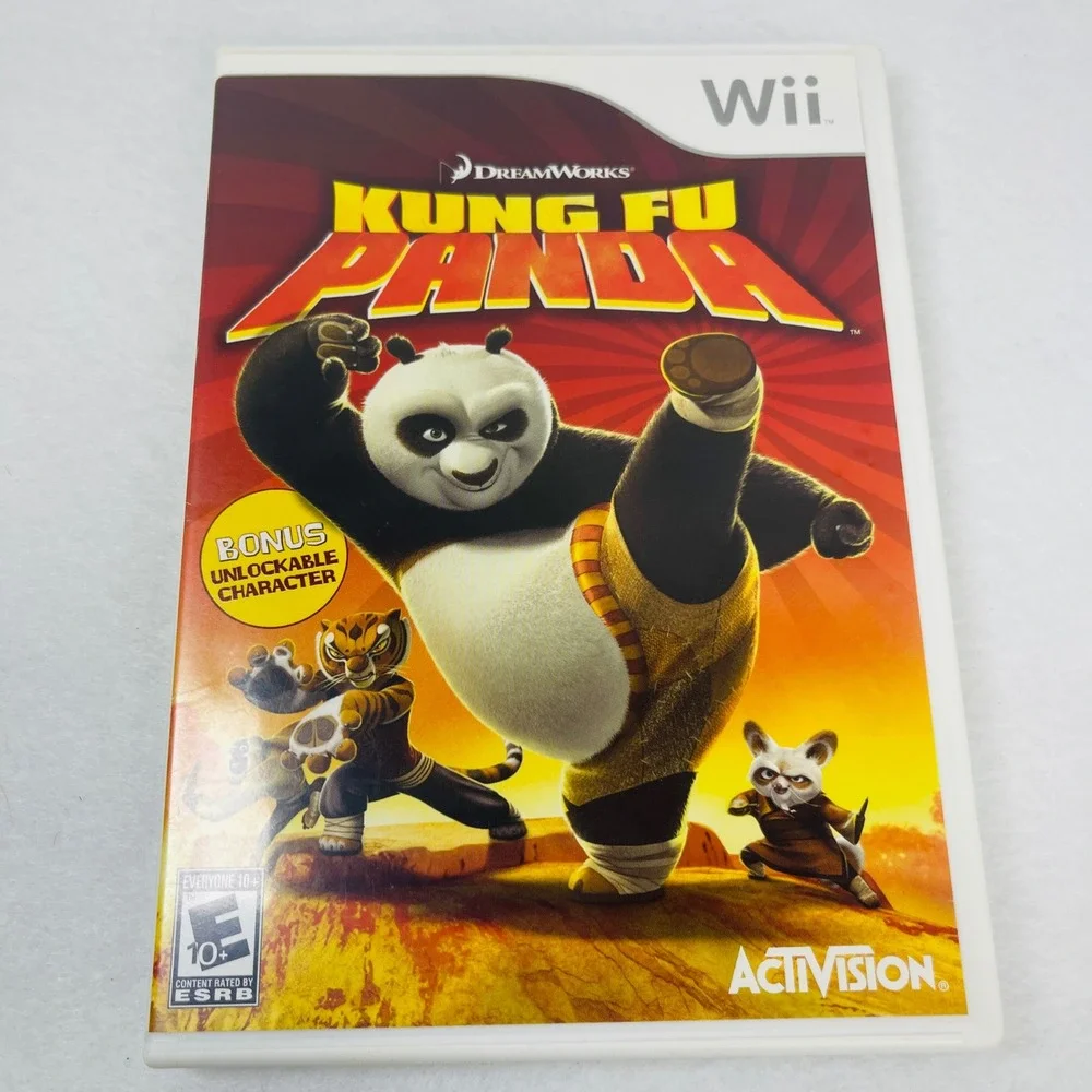 Kung Fu Panda Nintendo Wii Game Activision DreamWorks 2008 RVL-RKPE-USA